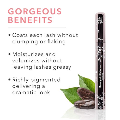 100% PURE Maracuja Oil Mascara - Dramatic Volume & Length, Vegan Blackberry Color - 0.35 oz