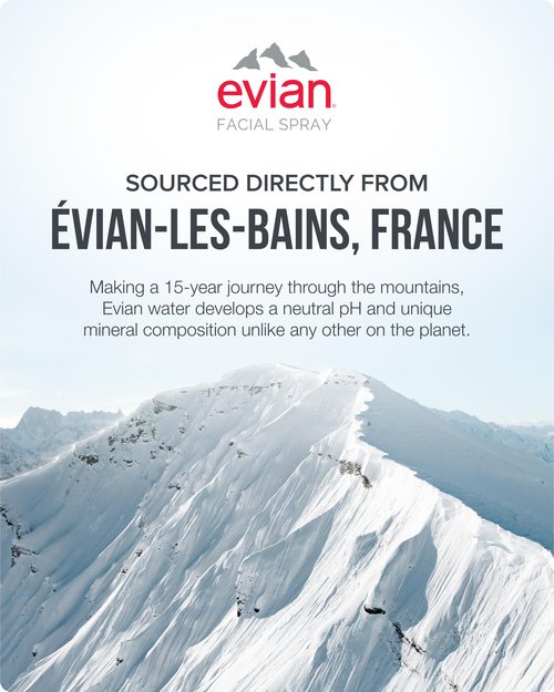 Evian Facial Spray 10.1 oz - Hydrating Mineral Water Mist for Face & Skin - Refreshes Makeup, Sets, & Tones - Daily Skincare Essential for Hydration and Moisturizing