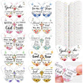 Lothee 80 Pcs Christian Nail File Gifts Bulk for Women School Teacher Church Bible Verse Emery Board Inspirational Double Sided Religious Manicure Tool for Wedding Birthday Party(Butterfly)