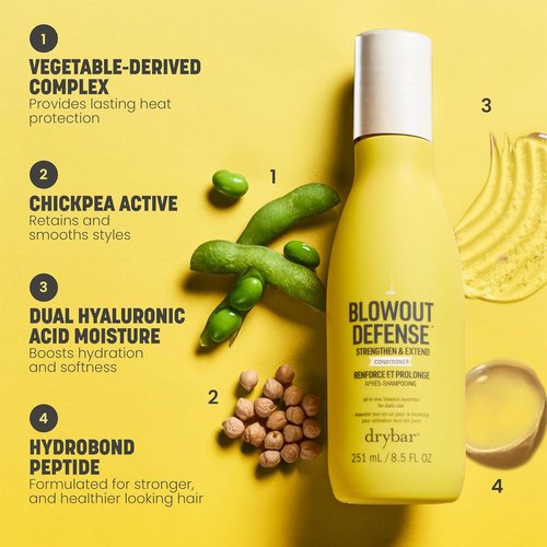 Drybar Blowout Defense Conditioner - Strengthens & Hydrates Hair, Lightweight Texture, Reduces Breakage