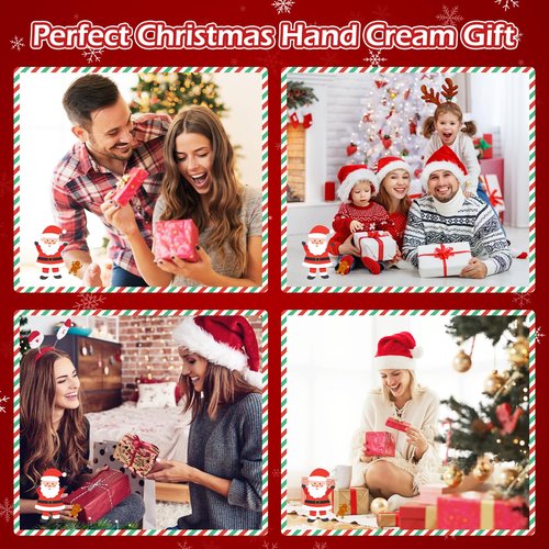 82 Pcs Christmas Hand Cream Gift Set,Bulk Christmas Gifts for Coworkers,Hand Lotion Travel Size,Mini Lotion bulk, Holiday Gifts For Coworker, Moisturizing Lotions for Christmas Stocking Stuffers
