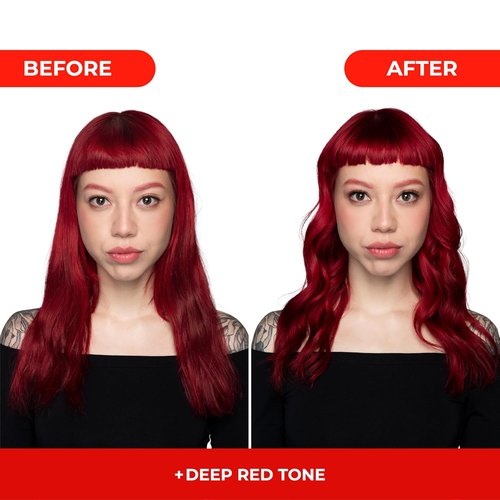 Naissant Deep Red Hair Toning Mask - Ultra High-Purity Pigments for Vibrant Red Tone | 10.1 Fl. Oz | Paraben & Sulfate Free