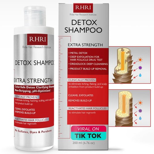 Regine Switzerland Detox Shampoo - Clarifying Formula to Detoxify & Regrow Hair - Nourishes Follicles, Soothes Scalp Irritation