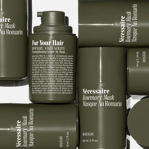 Nécessaire Rosemary Leave-In Mask - Strengthening Keratin Hair Mask for All Hair Types | 60 ml / 2 oz