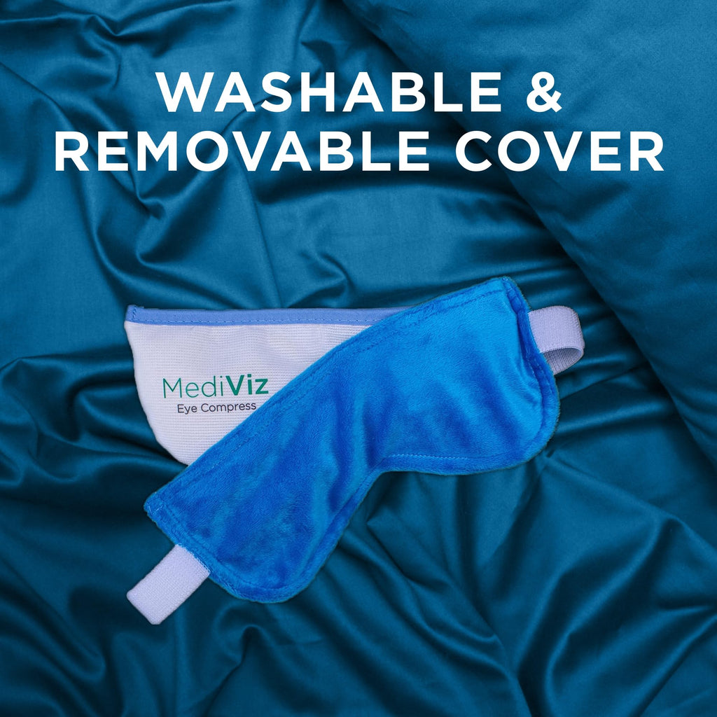Warm Compress Eye Mask - Moist Heat Compress for Irritated Eyes and Eyelid Lumps and Bumps