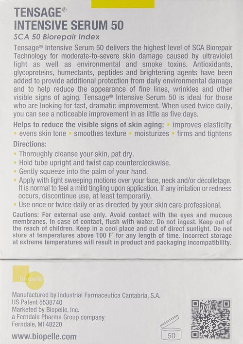 Biopelle Tensage Growth Factor Face Serum - Snail Mucin & Hyaluronic Acid, 10 Count