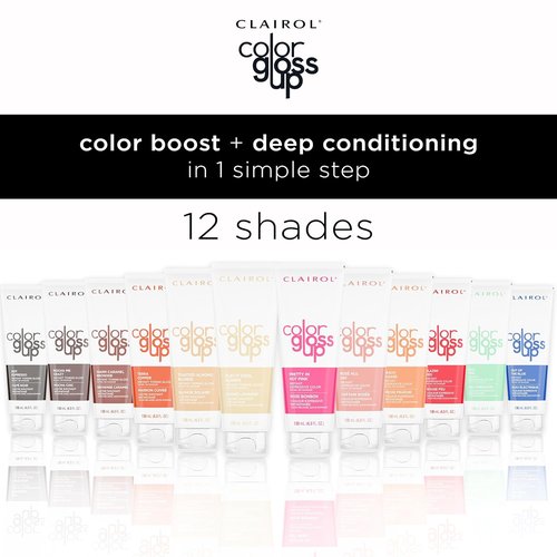 Clairol Color Gloss Up Temporary Hair Dye - Peach Please Color | Single Pack for Vibrant Shine