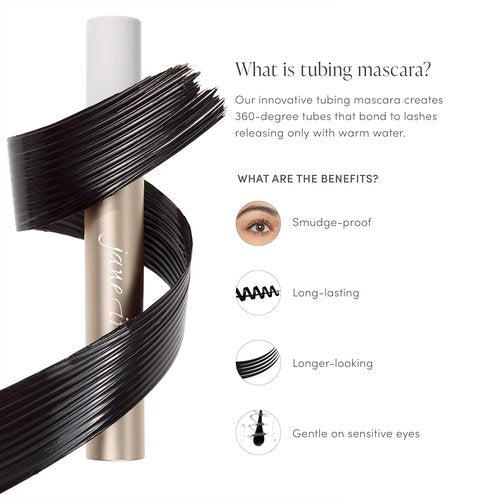 Jane Iredale Lash Fixation Mascara - Long-Wear, Smudge-Resistant, Vegan Formula for Lifting & Curling