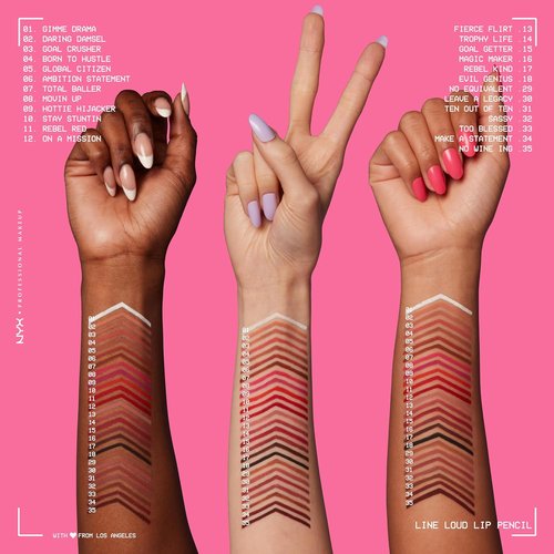 NYX Professional Makeup Line Loud Lip Liner - Longwear, Pigmented Lip Pencil with Jojoba Oil & Vitamin E | Sassy Shade