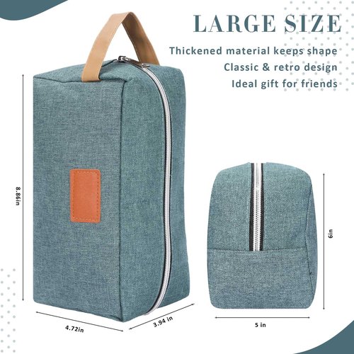 Paterr 8 Pieces Groomsmen Gift Bags Toiletry Bag for Men Hanging Travel Toiletry Bag Water Resistant Shaving Bag Portable Storage Bags Christmas Gifts(Gray, Black, Blue, Green)