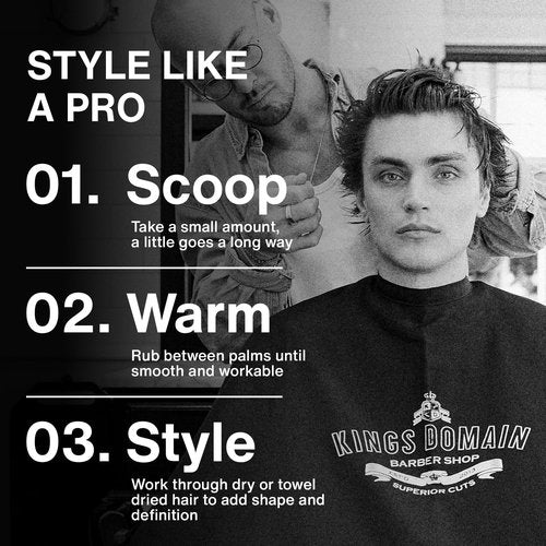 Shaping Fibre | Men's Hair Paste for Medium Hold | Adds Natural Movement & Texture