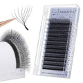 ANNAFRIS 8D Premade Fan W Shape Eyelash Extensions 0.07 C Curl 8-15mm Mix Volume Self Fanning False Lashes Makeup Supplies Professional Use Lash Extension(0.07 C, 8-15mm Mix)