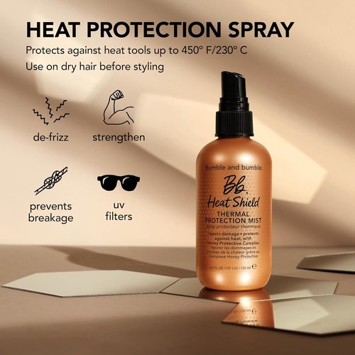 Bumble and bumble. Heat Shield Blow Dry Accelerator Hair Mist - Reduces Blow Dry Time, Anti-Frizz, Heat Protection | For All Hair Types