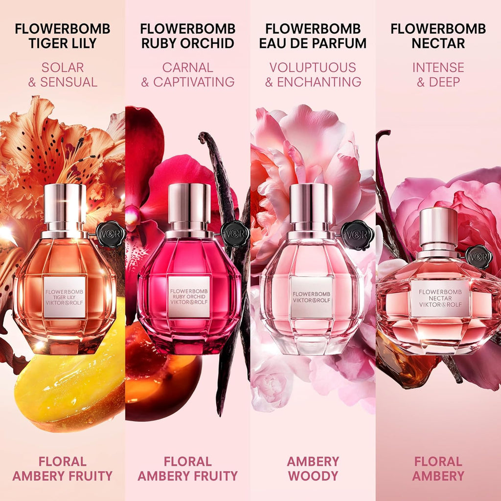 Viktor&Rolf Flowerbomb Nectar Eau de Parfum - Women's Floral & Spicy Perfume - Gunpowder & Vanilla Notes