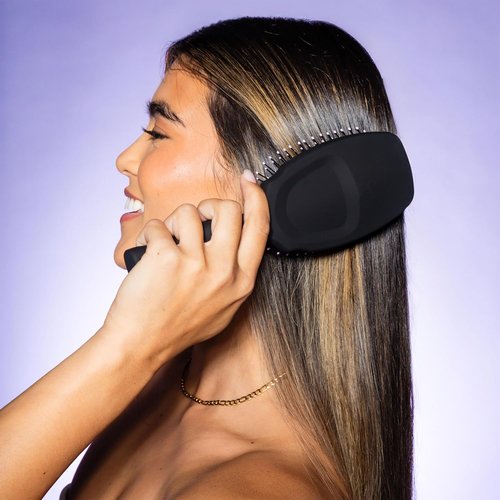 Gimme Beauty Detangling Brush - Curved Paddle for Breakage-Free Detangling - Anti-Static & Frizz Control - Heat-Resistant Design
