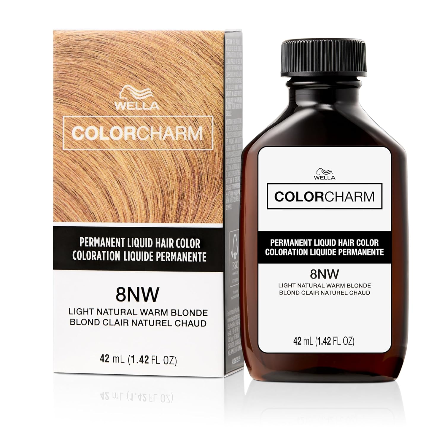 WELLA Color Charm Permanent Liquid Hair Color - Natural Light Blonde for Gray Coverage