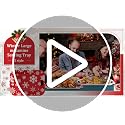 Snowflake Winter Serving Trays Set of 2 - Large Rectangular Melamine Platters with Handles for Holiday Food & Dessert