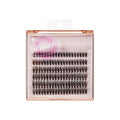 BeBlinky False Eyelashes, Lash Extension Kit 07, 9mm-16mm, Narrow Band, Easy to Apply and Remove, No Damage to Natural Eyelashes, 120 Lash Clusters - Wispy