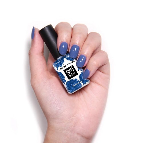 LONDONTOWN Gel Nail Polish - Long-Lasting, Chip-Resistant High Shine - Glossy Blue, 12ml/0.40fl oz