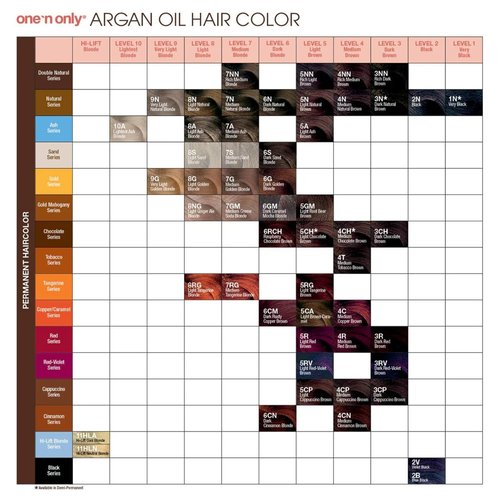 One N' Only Permanent Hair Color - Argan Oil Infused Hair Dye for Rich Tones & Gray Coverage - 6CN Dark Cinnamon Blonde (3 oz)