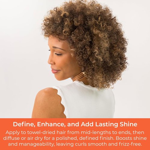 CIBU Curl + Coil Enhancing Gelée - Lightweight Curl Defining Gel for Frizz Control - 8 Ounces