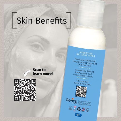 Reviva Labs Cleansing Milk - Gentle Facial Cleanser with Aloe & Botanical Oils for Sensitive Skin - 4 fl oz