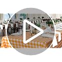 Orange Checkered Plastic Tablecloth Roll - 54x300 Ft Waterproof Disposable with Easy Cut for Outdoor & Party Use - Classic Variation
