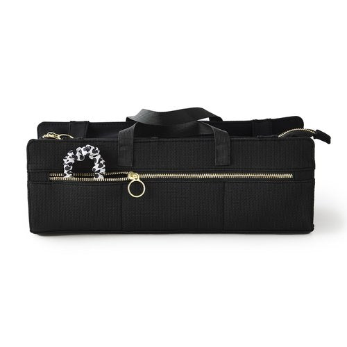 KUSSHI Hair Tools Bag - Oprah’s Favorite Things Winner - Neoprene Hair Tools Travel Bag & Hair Accessories Organizer Case (Black)