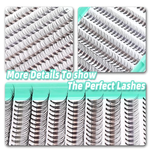 Bodemrincer 20 Root Thickness 0.07mm C Curl 8-10-12-14-16mm MIX 7D/10/12/20/30/40/50/60D 3D Individual Eyelashes Extension Soft Black Fake False Eye Lashes Tools (10D-8-10-12-14-16mm MIX)