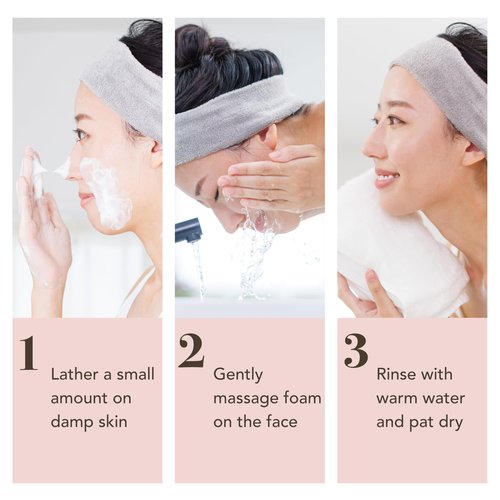 MATKAS Korean Facial Cleanser with Cocoa Seed Extract 6.8 Fl. Oz. - Low pH Hydrating Korean Skin Care Foaming Face Wash for Dry Skin, Face Makeup Remover Cleanser for Sensitive, Oily Skin + Ceramides