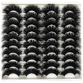 loladook Mink Lashes Fluffy 3D Volume Dramatic Lashes Faux Mink 25mm Big Long Cat Eye Full Strip Eyelashes Pack Wispy 20mm False Eyelashes Bulk