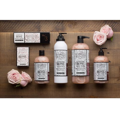 Archipelago Botanicals Charcoal Rose Hand Crème, Rich and Lightly Scented Hand Lotion for Dry Skin, Cuticles and Rough Spots, Premium Plant Extracts (3.2 oz)