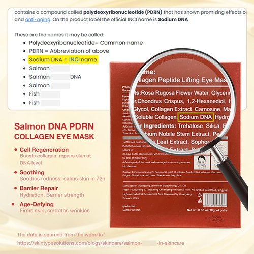 GONIM Under Eye Patches 360° Fit, Eye Mask with Collagen Peptide, Salmon DNA PDRN, Caffeine,Retinol & Niacinamide, Eye Patches for Puffy Eyes and Dark Circles, Gifts for Women, Travel 4 pairs