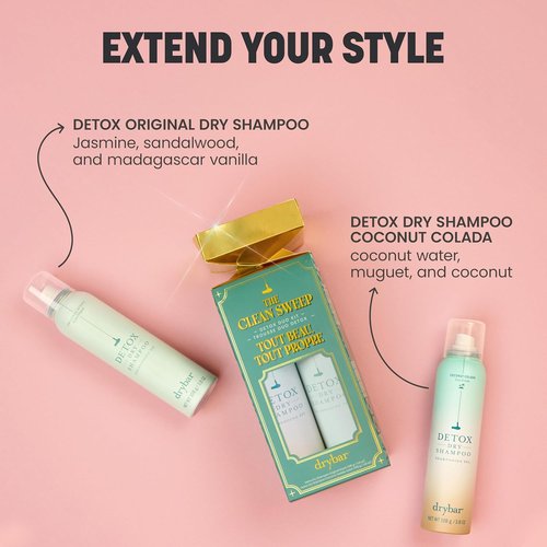 Clean Sweep Detox Duo Kit - Holiday Gift Set with Coconut Colada & Original Dry Shampoo | Two 3.8 oz Cans