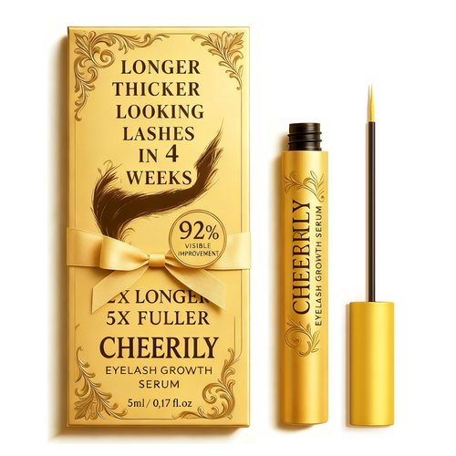 Lash Serum for Eyelash Growth - Premium Eyelash Growth Serum Advanced Eye Lash Serums for Longer, Fuller, Thicker Lashes with Natural & Vegan Formula for Sensitive Eye - Includes Ribbon for Gift