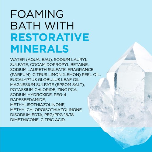 Dr Teal's Foaming Bath with Pure Epsom Salt, Restorative Minerals with Magnesium, Potassium, Zinc & Essential Oils, 62.5 fl oz