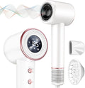 Rudd Hair Dryer - High-Speed Blow Dryer with Diffuser & Low Noise | 160,000 RPM, White