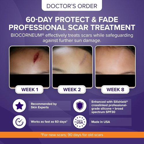 Silishield® Advanced Scar Treatment Gel - Silicone Formula with SPF 30 for Surgical & Keloid Scars - 20g - Surgeon Recommended, Safe for All Ages, Made in USA