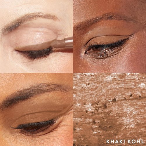 Laura Geller New York Kajal Longwear Kohl Eyeliner Pencil - Smooth & Blendable Khaki Kohl with Caffeine & Vitamin E