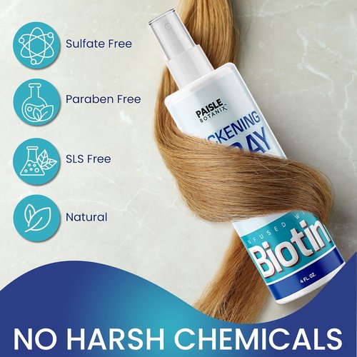 Skiennix Biotin Hair Thickening Serum - Boost Hair Growth & Volume | DHT Blocker for Fine Hair