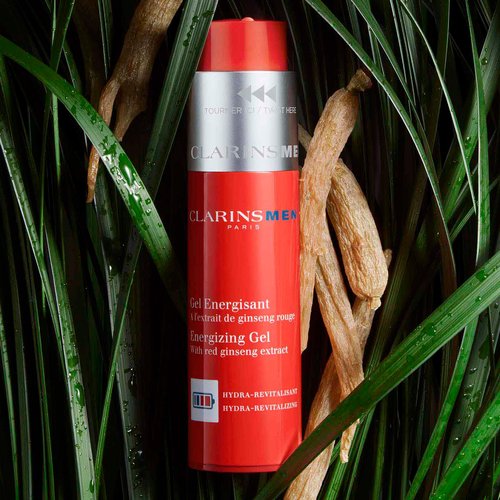 CLARINSMEN Energizing Gel | Cool, Mattifying Gel Moisturizer For Men| Energizes Skin and Locks In Moisture | Mattifies and De-Shines | Invisible, Non-Sticky Texture | All Skin Types | 1.7 Ounces