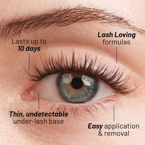 Lilac St - Prism Glamorous Faux Eyelash Clusters (12mm) - Dynamic & Fluttery Volume - DIY Lash Extension Wisps - Lightweight & Lifelike - Lasts 10 Days - Women Founded, Cruelty Free, Vegan - 10 Lashes
