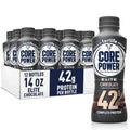 Core Power Elite High Protein Shake - Chocolate Flavor | 42g Protein, 14oz Bottles, 12 Pack