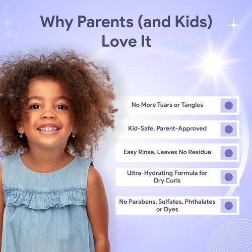 Skiennix Kids Curly Hair Conditioner - Ultra-Hydrating & Nourishing Detangler | 12 Fl Oz