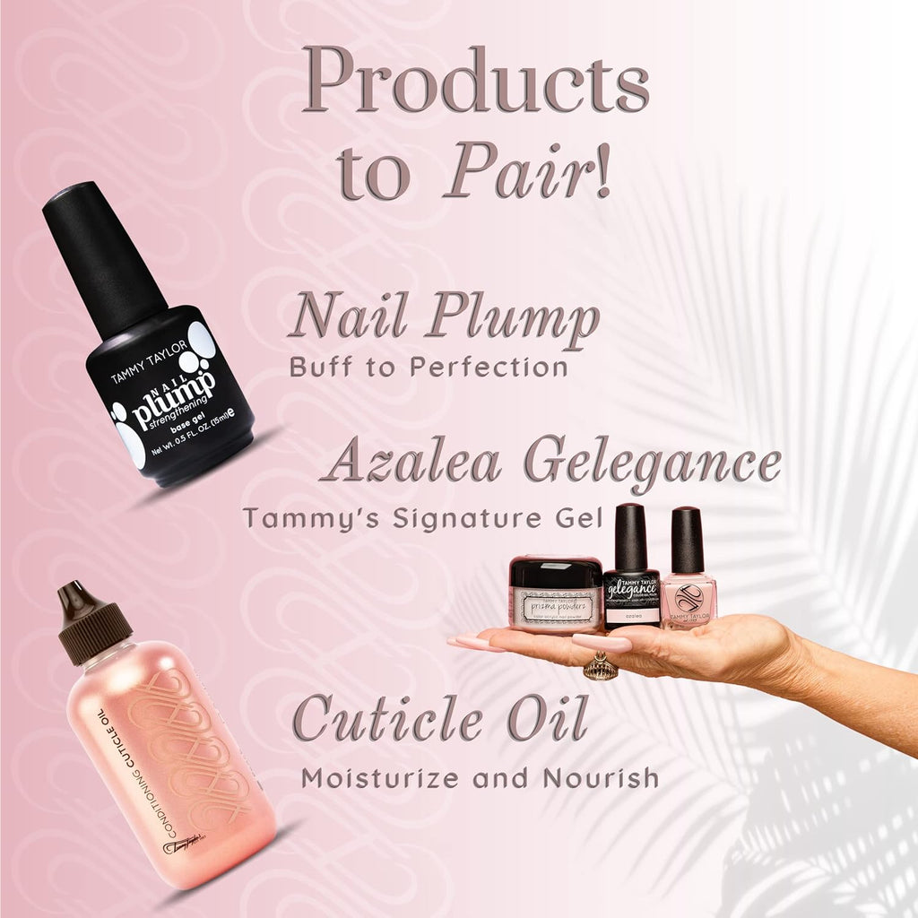 Tammy Taylor Glass Slipper Gel Top Coat - No Wipe, High Gloss Finish, Quick Cure for Acrylic Nails