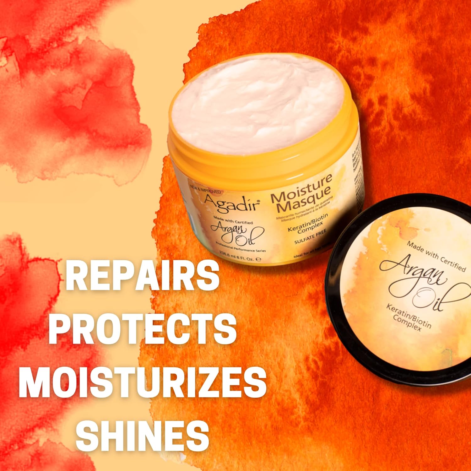 Agadir Moisture Masque - Deep Hydrating Hair Treatment | 8 Oz for Soft, Manageable Hair