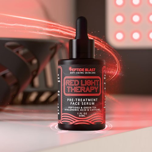 Red Light Therapy Activation Serum - Deep Penetration with Green Tea & Hyaluronic Acid | Reduces Fine Lines & Wrinkles – 1 oz