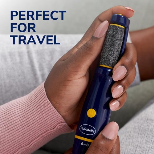 Dr. Scholl's Electronic Foot File - Effortless Callus Remover for Smooth Feet | Travel-Friendly, Batteries Included
