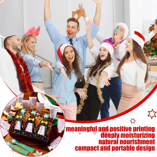 Sacubee 36 Christmas Hand Cream with Nail File Gifts Set Snowflake Hand Cream & Nail File Christmas Party Favors Travel Size Skin Lotion Xmas Party Supplies for Guests