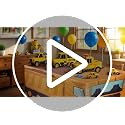 Yellow Construction Vehicle Table Cloth - 8Ft Kids' Party Decorations